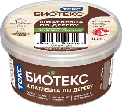 

Шпатлевка готовая, По дереву