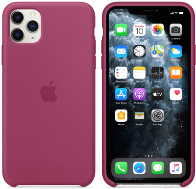 Чехол-накладка Apple Silicone Case для iPhone 11 Pro Max Pomegranate / MXM82