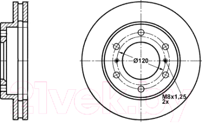 

Тормозной диск ATE, 24012601451