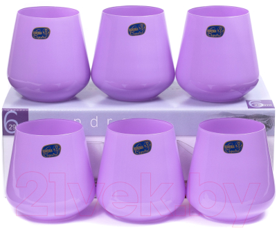 

Набор стаканов Bohemia, Crystal Sandra Purple 23013/D5124/290