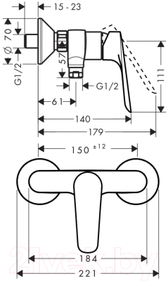 Смеситель Hansgrohe Logis E 71610000