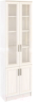 Шкаф с витриной Астрид Мебель Принцесса L-600 / ЦРК.ПРН.22 (анкор белый)