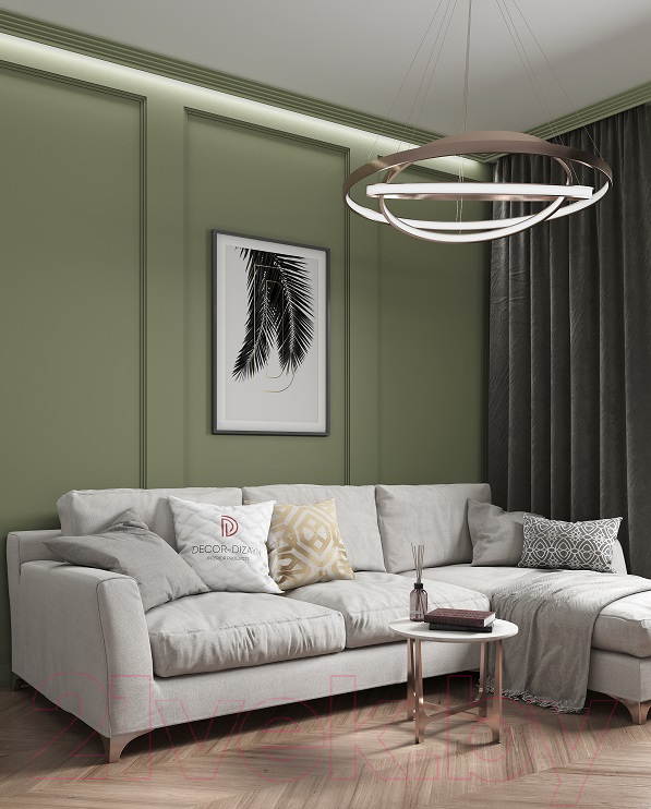Плинтус потолочный Decor-Dizayn DD508 с отражателем (70x45x2000) — фото 5
