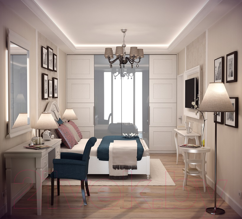 Плинтус потолочный Decor-Dizayn DD508 с отражателем (70x45x2000) — фото 4