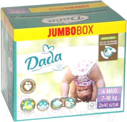 Подгузники детские Dada Extra Soft Maxi 4 Jumbo Box