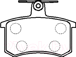 

Тормозные колодки HSB, HP9326