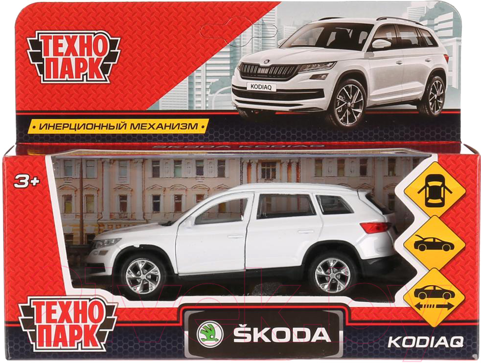 Автомобиль игрушечный Технопарк Skoda Kodiaq / KODIAQ-WH — фото 3