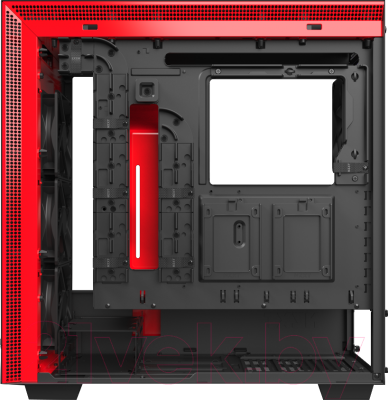 Корпус для компьютера NZXT H710 (CA-H710B-BR) (черный/красный)