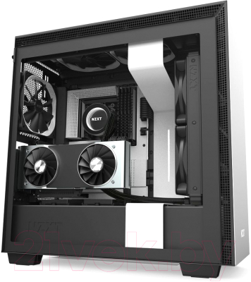 Корпус для компьютера NZXT H710i (CA-H710i-W1) (белый/черный)