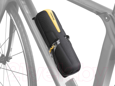 Сумка велосипедная Topeak Cagepack / TC2300BY (XL, черный/желтый)