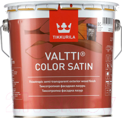 Лазурь для древесины Tikkurila Валтти Колор Сатин ЕС (2.7л)