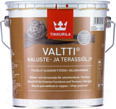 Масло для древесины Tikkurila Валтти (9л, серый)