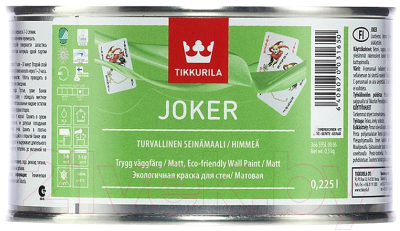 

Краска Tikkurila, Белый, Джокер Базис А