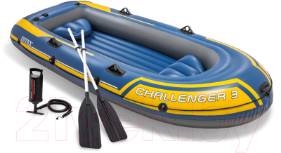 Надувная лодка Intex Challenger-3 Set / 68370NP