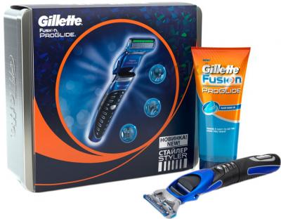 Триммер Gillette Fusion ProGlde Power (стайлер + кассета + гель) - общий вид