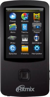 MP3-плеер Ritmix RF-7100 (8GB, черный) - общий вид