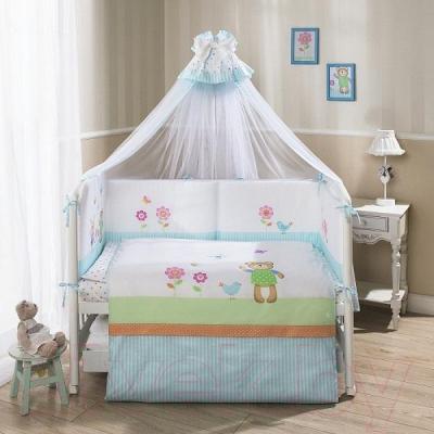 Комплект постельный для малышей Perina ГЛОРИЯ / Г7-02.0 (7 предметов, Hello)