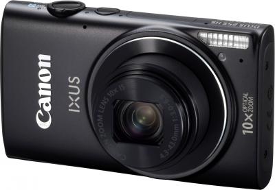 Компактный фотоаппарат Canon IXUS 255 HS (черный) - общий вид