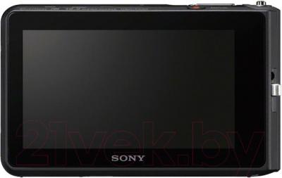 Компактный фотоаппарат Sony Cyber-shot DSC-TX30 (черный) - вид сзади