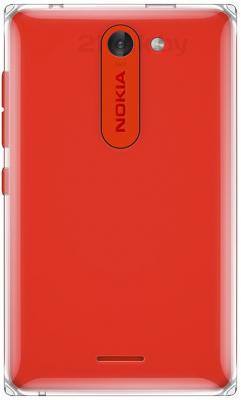 Мобильный телефон Nokia Asha 502 Dual (Red) - задняя панель