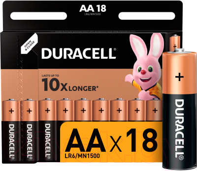 Комплект батареек Duracell Basic LR6 (18шт)