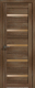 Дверь межкомнатная Лайт 7 80x200 (дуб трюфель/стекло бронза сатин) - 