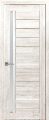 Дверь межкомнатная Лайт 9 60x200 (латте/стекло белый сатинат)