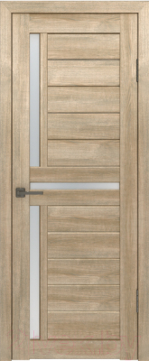Дверь межкомнатная Лайт 16 70x200 (дуб мокко/стекло белый сатинат)