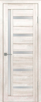 Дверь межкомнатная Лайт 18 60x200 (латте/стекло белый сатинат)
