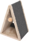 Домик-когтеточка Cat House Треугольная 0.55 (ковролин бежевый) - 
