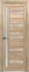 Дверь межкомнатная Лайт 18 80x200 (дуб мокко/стекло белый сатинат) - 