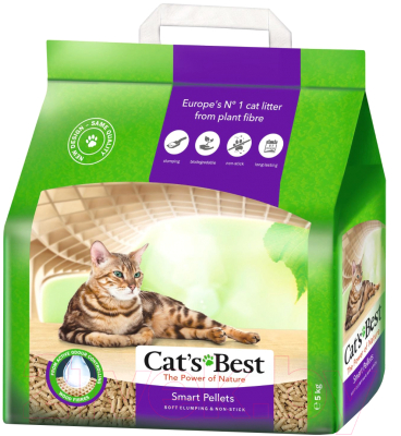 Наполнитель для туалета Cat's Best Smart Pellets (10л/5кг)