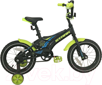 Детский велосипед STARK Tanuki 14 Boy 2018 (черный/зеленый/белый)