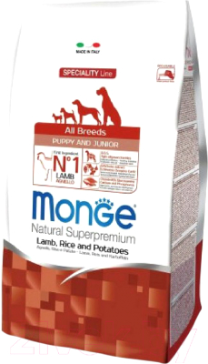 Сухой корм для собак Monge Speciality Puppy&Junior All Breeds Lamb&Rice (2.5кг)