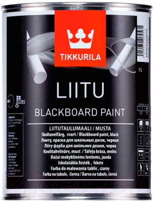 Краска Tikkurila Лииту (1л, черный)