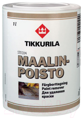 Средство для очистки после ремонта Tikkurila Маалинпойсто для удаления краски (1л)