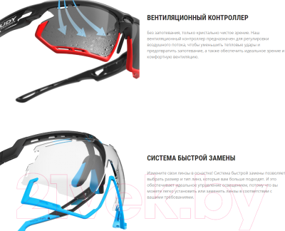 Очки солнцезащитные Rudy Project Fotonyk / SP453995-0001 (Crystal Graphite/MLS Blue)