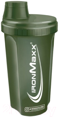 Шейкер спортивный IronMaxx I00004379 (оливковый матовый)