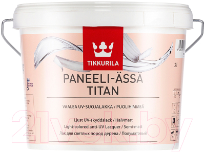 

Лак Tikkurila, Прозрачный, Панеели Ясся