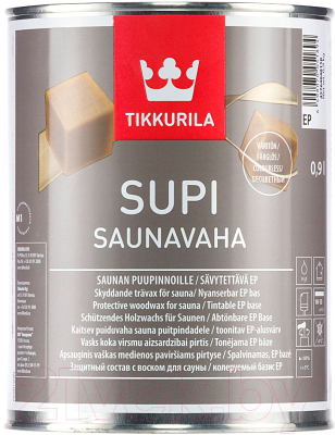 Защитно-декоративный состав Tikkurila Супи Саунаваха (333мл, белый)