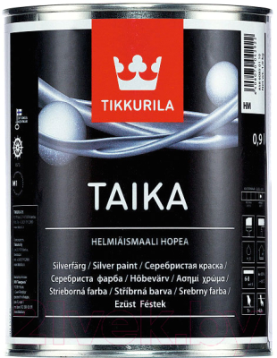 Краска Tikkurila Тайка перламутр HM (100мл, серебристый)