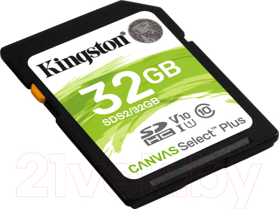Карта памяти Kingston Canvas Select Plus SDHC 32GB (SDS2/32GB)