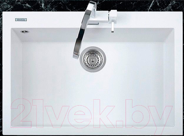 Мойка кухонная Longran Cube CUG760.500 (оникс) — фото 3