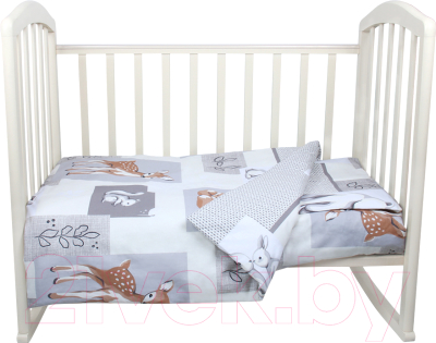 Комплект постельный для малышей Alis Лесные зверята 3 (бязь)