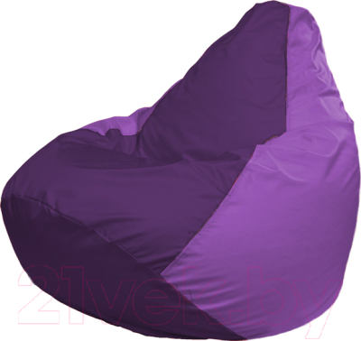 Бескаркасное кресло Flagman Груша Медиум Г1.1-71 (фиолетовый/сиреневый)