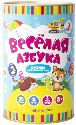 

Развивающая игра Malamalama, Набор фишек. Веселая азбука / 4627131681470