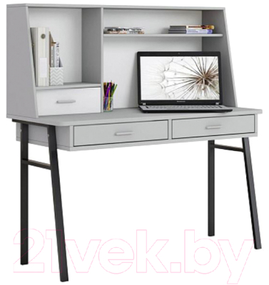 Письменный стол Polini Kids Aviv 1455 (серый/серый/белый)