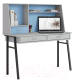 Письменный стол Polini Kids Aviv 1455 (серый/серый/голубой) - 
