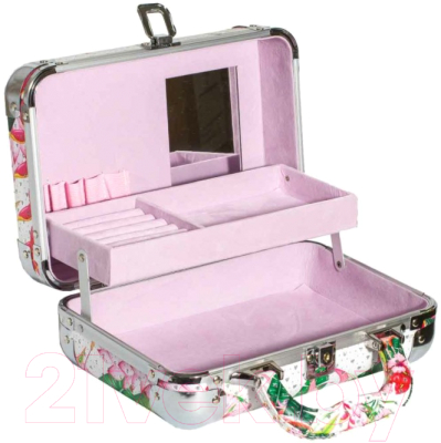 Кейс для косметики MONAMI CX7490 (фламинго)