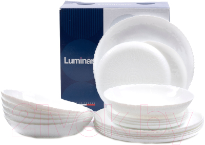 Набор тарелок Luminarc Ammonite White P9101 (18шт)